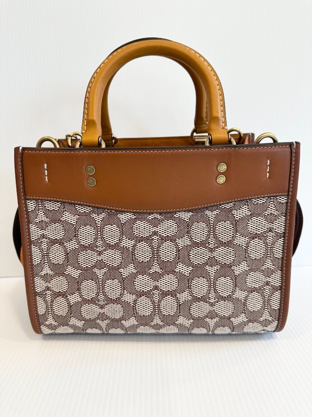COACH Rogue 25 Signature Textile Jacquard – Brown/Tan - Picture 3 of 16